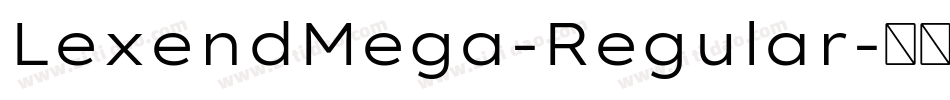 LexendMega-Regular字体转换
