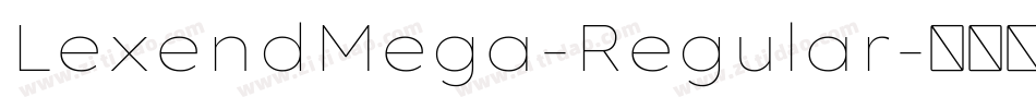 LexendMega-Regular字体转换