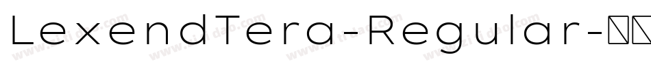 LexendTera-Regular字体转换