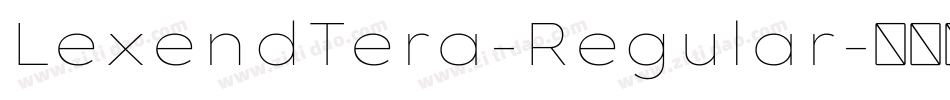 LexendTera-Regular字体转换
