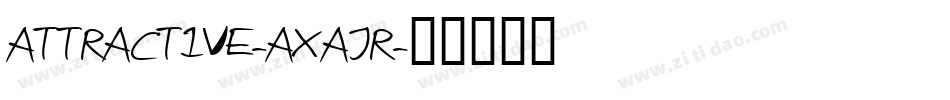 Attractive-axaJR字体转换