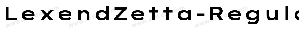 LexendZetta-Regular字体转换