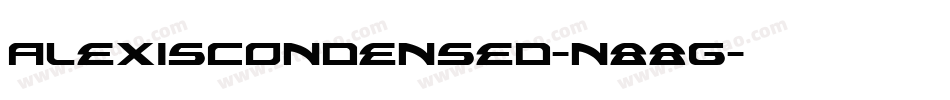 AlexisCondensed-n88g字体转换