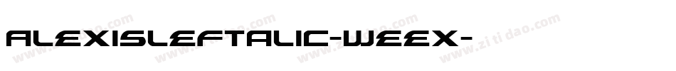 AlexisLeftalic-weex字体转换