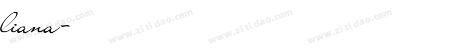 liana字体转换