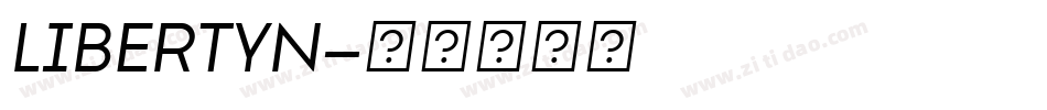 LIBERTYN字体转换