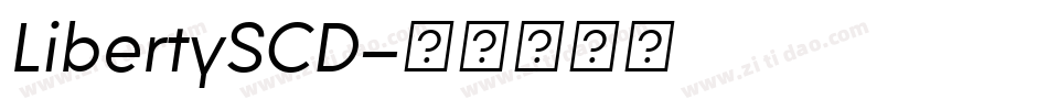 LibertySCD字体转换