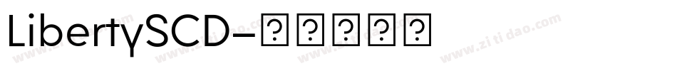 LibertySCD字体转换