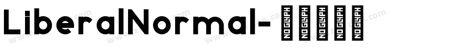 LiberalNormal字体转换