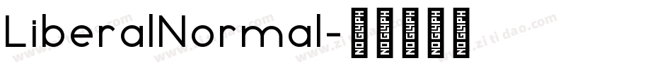 LiberalNormal字体转换