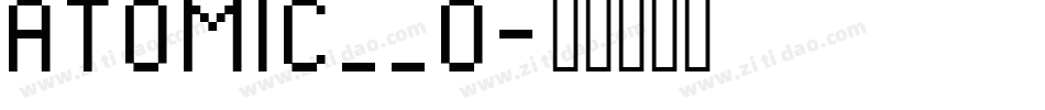 ATOMIC__0字体转换