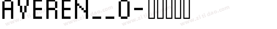 AVEREN__0字体转换