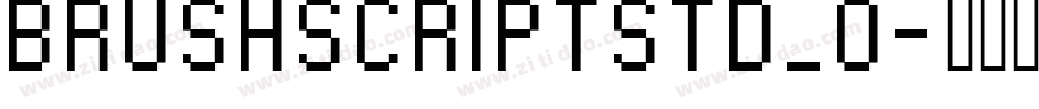 BRUSHSCRIPTSTD_0字体转换