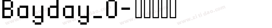 Bayday_0字体转换