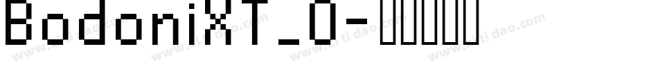 BodoniXT_0字体转换