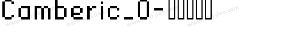 Camberic_0字体转换