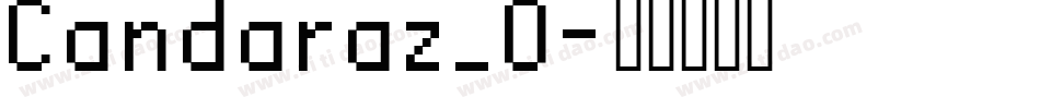 Candaraz_0字体转换