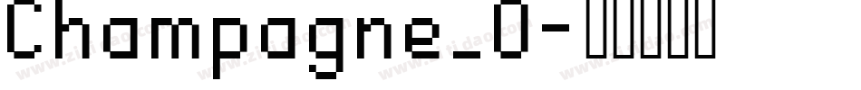 Champagne_0字体转换