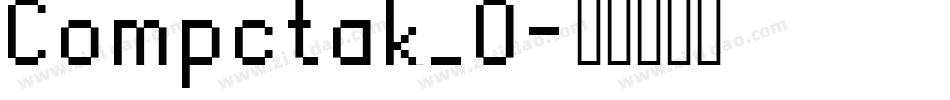 Compctak_0字体转换