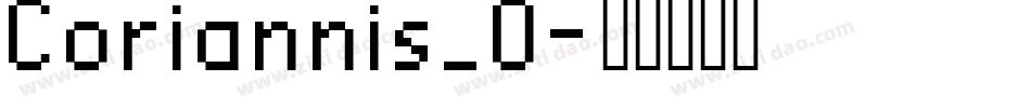 Coriannis_0字体转换