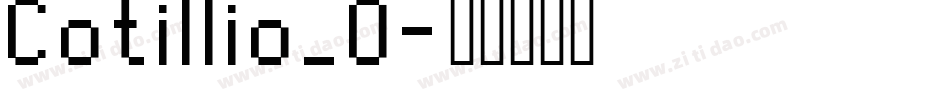 Cotillio_0字体转换