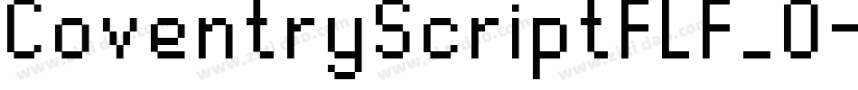 CoventryScriptFLF_0字体转换