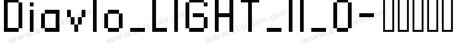 Diavlo_LIGHT_II_0字体转换