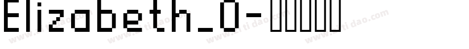 Elizabeth_0字体转换