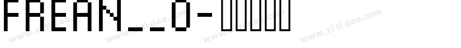 FREAN__0字体转换
