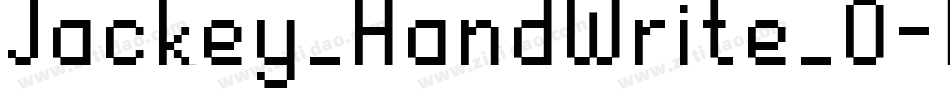 Jackey_HandWrite_0字体转换