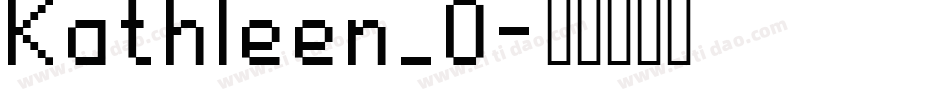 Kathleen_0字体转换