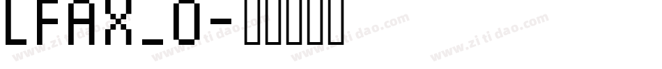 LFAX_0字体转换
