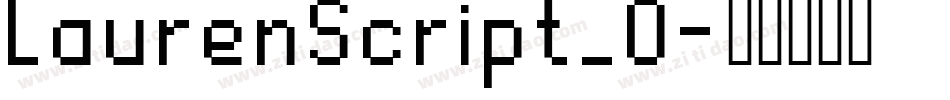LaurenScript_0字体转换