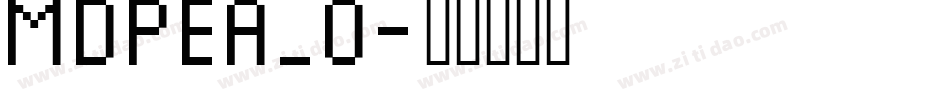 MDPEA_0字体转换