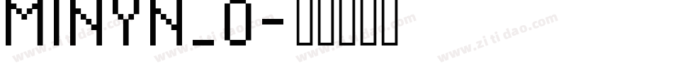 MINYN_0字体转换