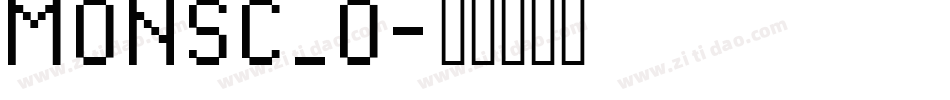 MONSC_0字体转换