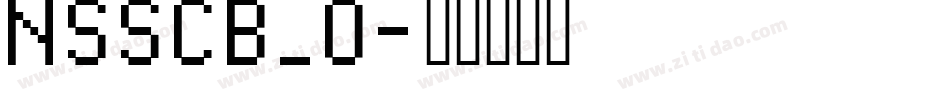 NSSCB_0字体转换