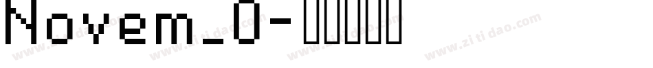 Novem_0字体转换