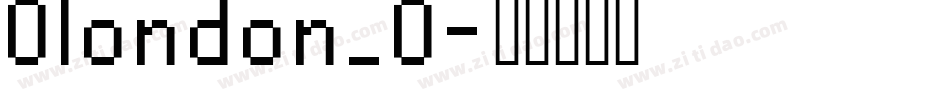 Olondon_0字体转换