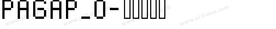 PAGAP_0字体转换