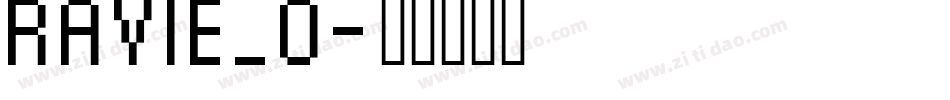 RAVIE_0字体转换