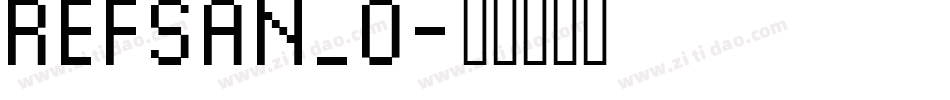 REFSAN_0字体转换