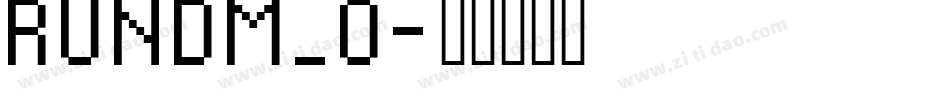 RUNDM_0字体转换