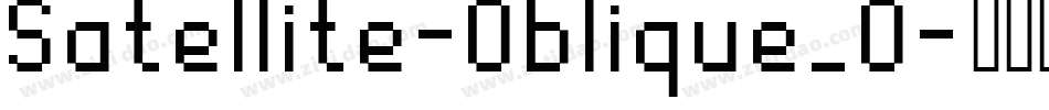 Satellite-Oblique_0字体转换