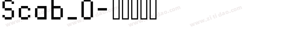 Scab_0字体转换