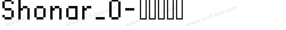 Shonar_0字体转换