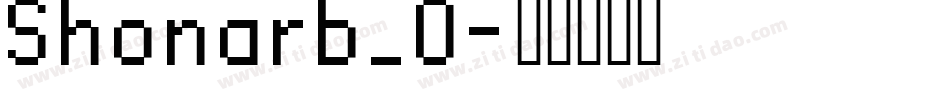 Shonarb_0字体转换