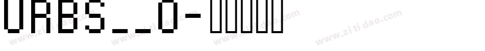 URBS__0字体转换
