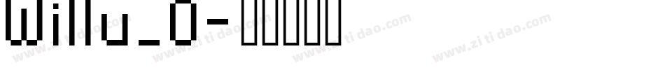 Willu_0字体转换