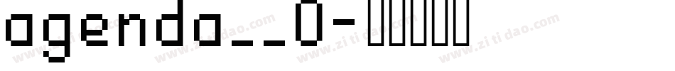 agenda__0字体转换